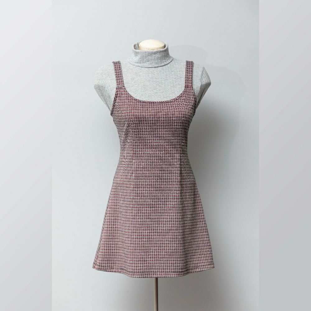 3/25$ Red Plaid Forever 21 Dress M